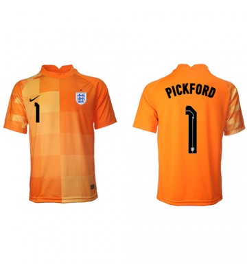 England Jordan Pickford #1 Keeper Bortedrakt VM 2022 Kortermet